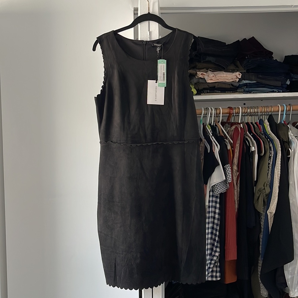 NWT StitchFix Scallop Faux Suede Dress